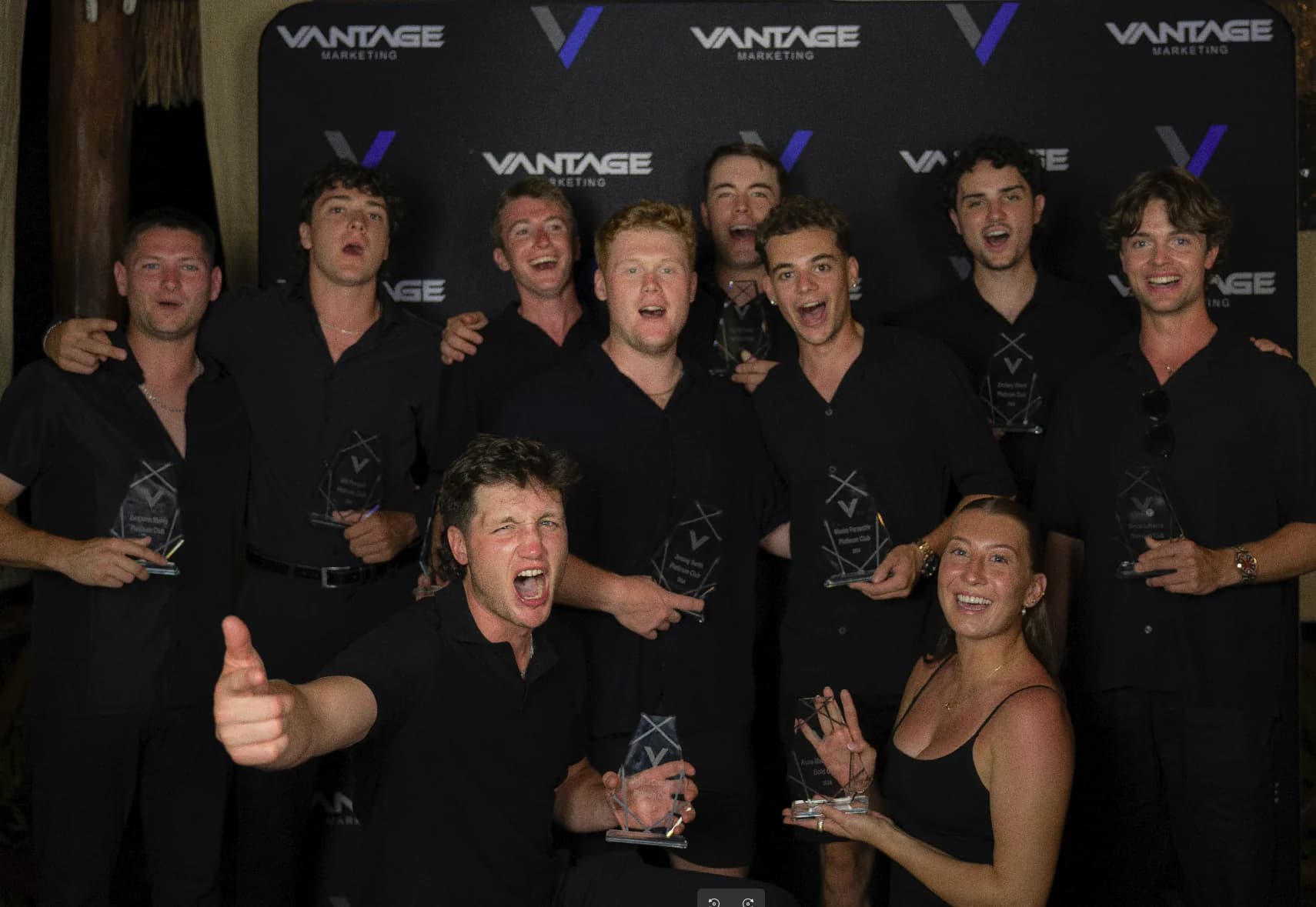 Team celebrating success